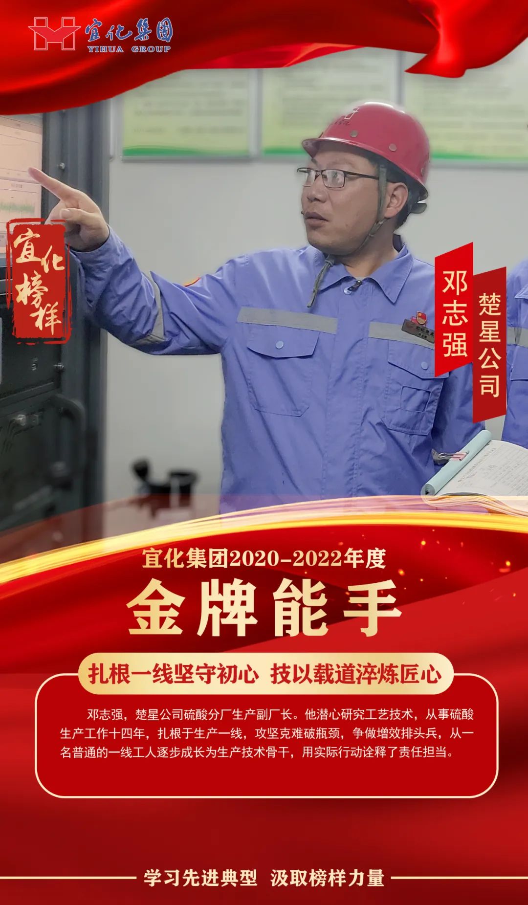 【宜化榜樣】金牌能手鄧志強(qiáng)：扎根一線堅(jiān)守初心，技以載道淬煉匠心